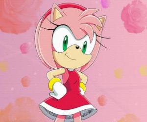 Puzzle de Amy Rose, la eriza hembra que dice ser la novia de Sonic