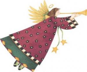 Puzzle de Ángel con una trompeta 