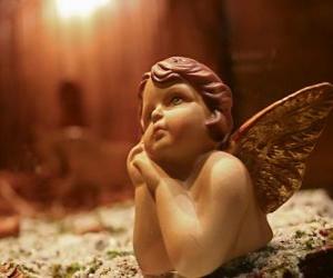 Puzzle de Ángel pensativo