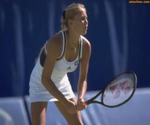 Puzzle de Anna Kournikova preparada para un golpe