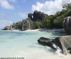 Puzzle de Anse Source D’Argent, Seychelles