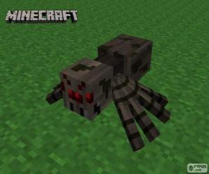 Puzzle de Araña, una de las criaturas de Minecraft