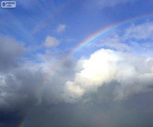 Puzzle de Arco iris entre nubes
