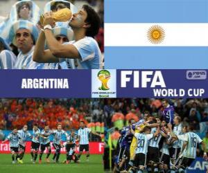 Puzzle de Argentina celebra su clasificación, Brasil 2014