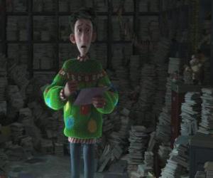 Puzzle de Arthur Christmas rodeado de miles de cartas