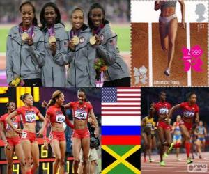 Puzzle de Atletismo 4x400m fem LDN12