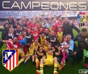 Puzzle de Atlético de Madrid, campeón de la liga española de fútbol 2013-2014