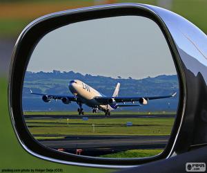 Puzzle de Avión despegando