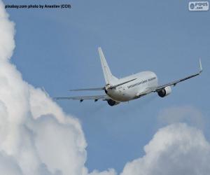 Puzzle de Avión junto a las nuves