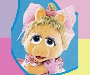 Puzzle de Baby Piggy, el muppet bebé de Miss Piggy