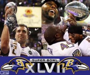 Puzzle de Baltimore Ravens Campeones Super Bowl 2013