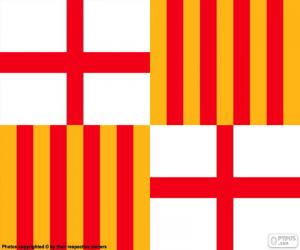 Puzzle de Bandera de Barcelona
