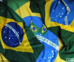 Puzzle de Bandera de Brasil