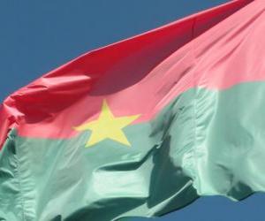 Puzzle de Bandera de Burkina Faso