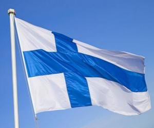 Puzzle de Bandera de Finlandia