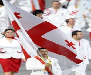 Puzzle de Bandera de Georgia
