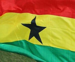Puzzle de Bandera de Ghana