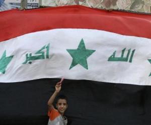 Puzzle de Bandera de Iraq o Irak
