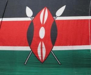 Puzzle de Bandera de Kenia o Kenya