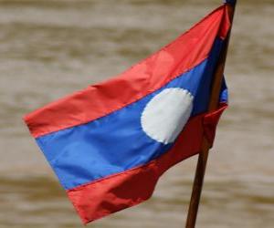 Puzzle de Bandera de Laos