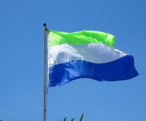 Puzzle de Bandera de Sierra Leona