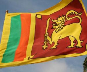 Puzzle de Bandera de Sri Lanka