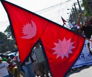 Puzzle de Bandera del Nepal