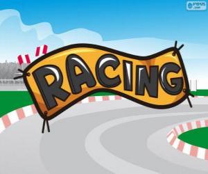 Puzzle de Banderola de la carrera