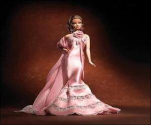 Puzzle de Barbie con vestido de fantasía para fiesta