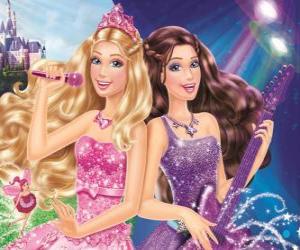 Puzzle de Barbie: La princesa y la cantante
