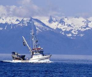 Puzzle de Barco de pescadores en Alaska