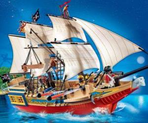 Puzzle de Barco pirata de Playmobil