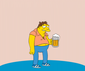 Puzzle de Barney Gumble cliente habitual del bar de Moe