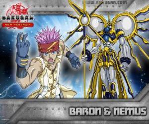 Puzzle de Baron Leltoy y su Bakugan Nemus