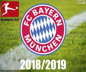 Puzzle de Bayern Munich, campeón 2018-2019