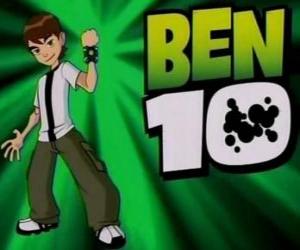 Puzzle de Ben 10 con el Omnitrix y el logo de Ben 10