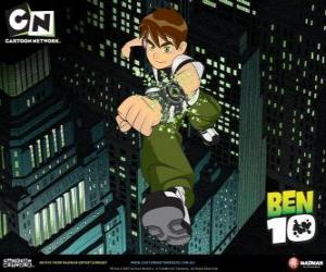 Puzzle de Ben 10 en la ciudad