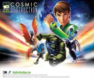 Puzzle de Ben 10 Ultimate Alien Cosmica destrucción