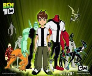Puzzle de Ben 10 y sus 10 alienígenas