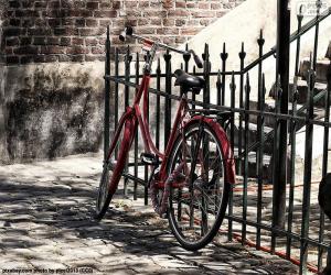 Puzzle de Bicicleta roja