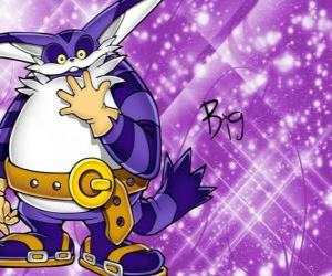Puzzle de Big the Cat, el gran gato que aparece en las aventuras de Sonic