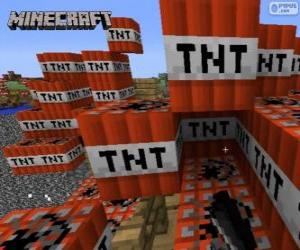 Puzzle de Bloque explosivo TNT de Minecraft