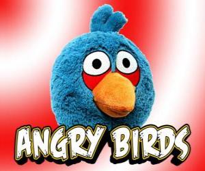 Puzzle de Blue Bird (Pájaro Azul), pájaro de pequeño tamaño que se divide en tres en pleno vuelo