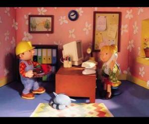 Puzzle de Bob y Wendy trabajando en la oficina