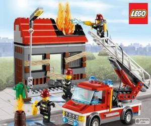 Puzzle de Bomberos de Lego