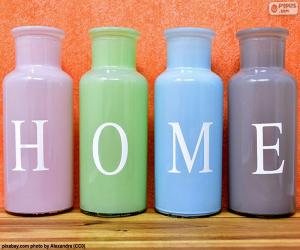 Puzzle de Botellas "HOME"