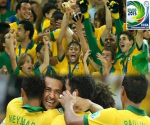 Puzzle de Brasil, Campeón de la Copa FIFA Confederaciones 2013