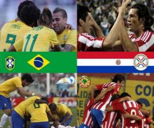 Puzzle de Brasil - Paraguay, cuartos de final, Argentina 2011