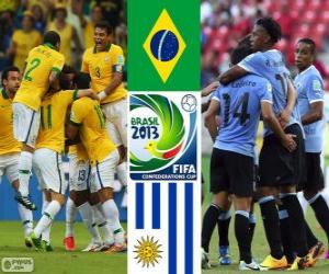 Puzzle de Brasil - Uruguay, semifinales, Copa FIFA Confederaciones 2013