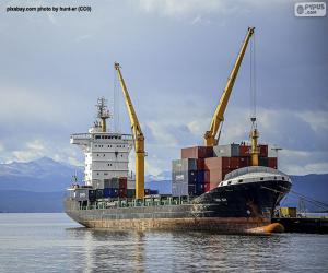 Puzzle de Buque en el muelle de carga